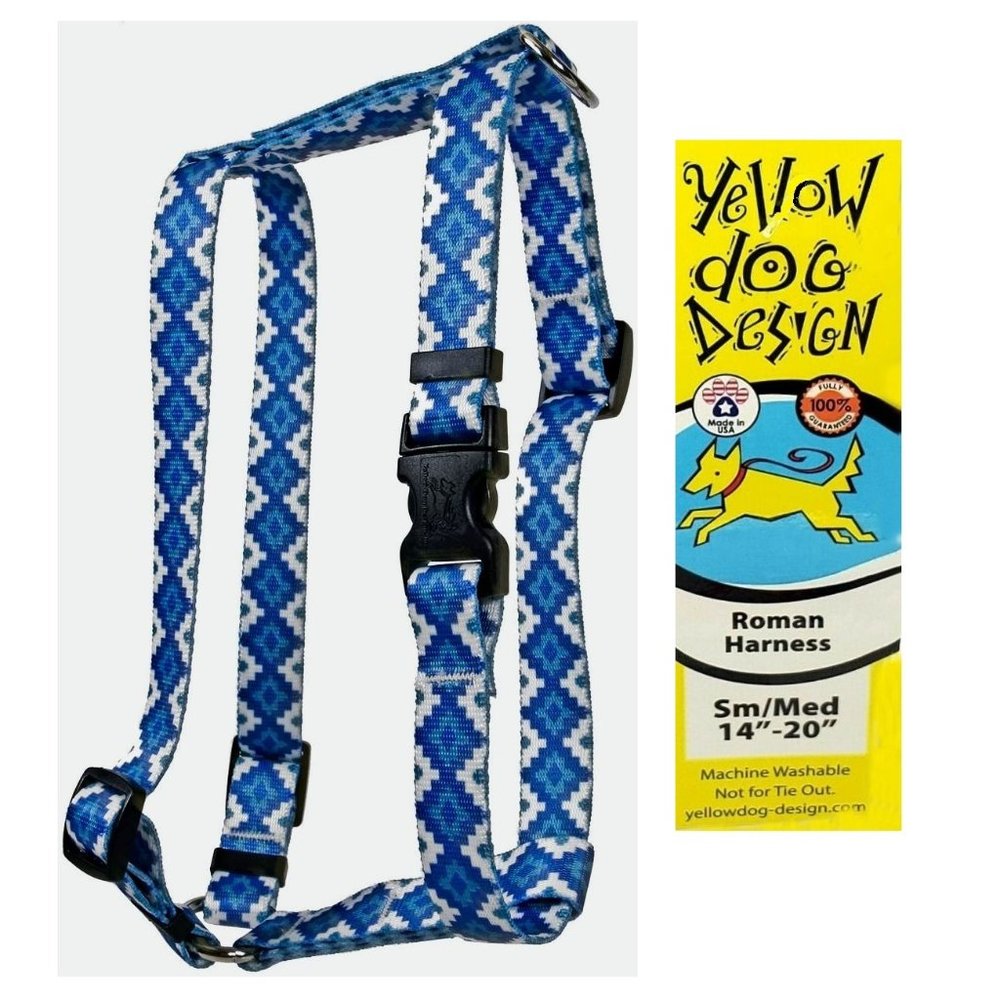 Yellow Dog Aztec Storm Roman Harness Small/Medium